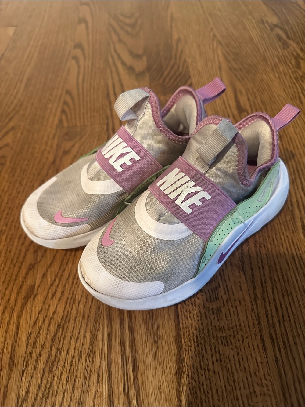 Nike Kids Slip-On Sneakers in Pink & Mint Accent